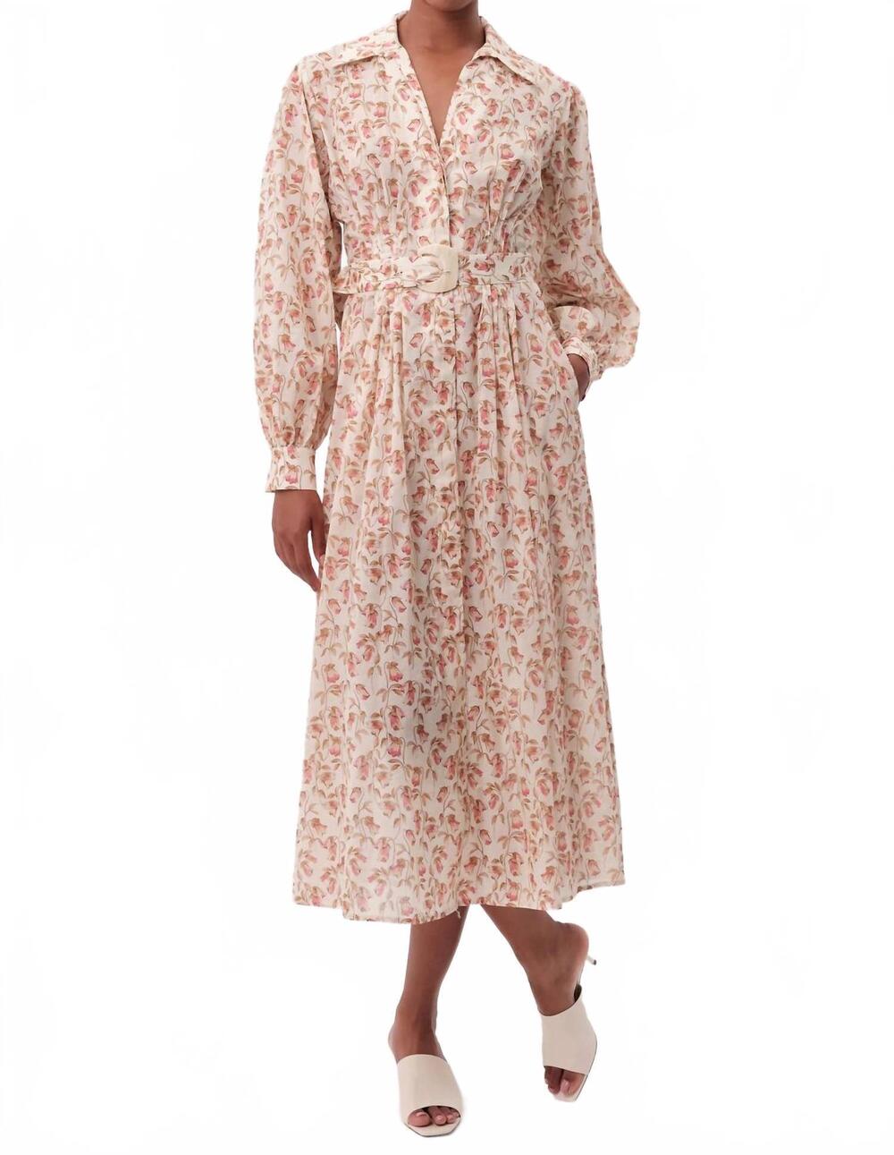 NEW EXQUISE women's katie dress in beige